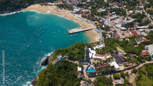 Quadro em tela Aéreas Playas de Puerto Ángel, Oaxaca, Mexico