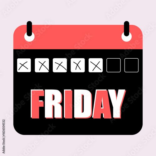 A calendar shows Friday with missed dates marked.
