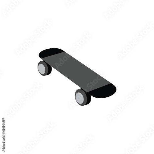 Skate board icon. skateboard on white background