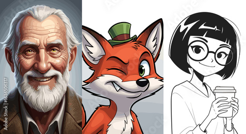 A wise elder a mischievous fox and a modern young woman