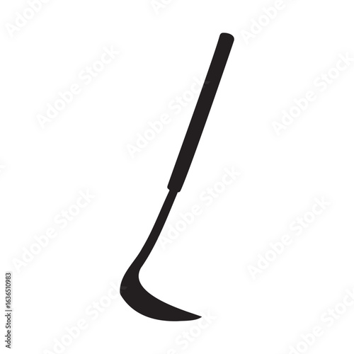 Garden Weeding Sickle Tool Silhouette