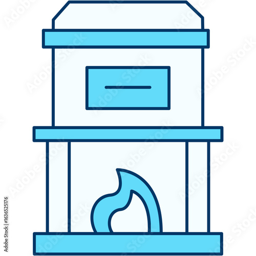 Illustration Cremation Icon