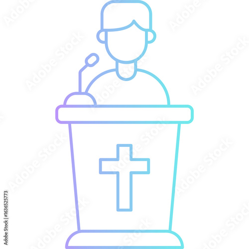Gradient Sermon Icon