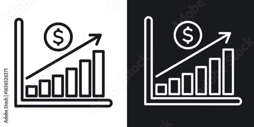 Yield icon. Thin Linear Style Designs for web design and infographics