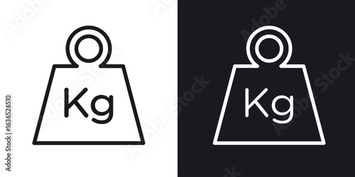 Weight icon. Thin Linear Style Designs for web design and infographics