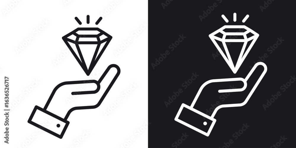 Fototapeta premium Value icon. Thin Linear Style Designs for web design and infographics