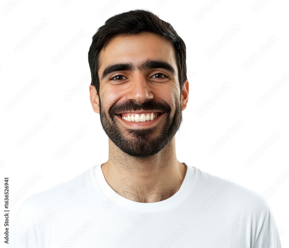 Fototapeta premium PNG Portrait of a smiling man background happy smile.