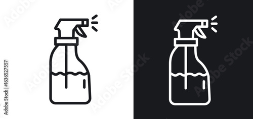 Spray bottle icon. Thin Linear Style Designs for web design and infographics