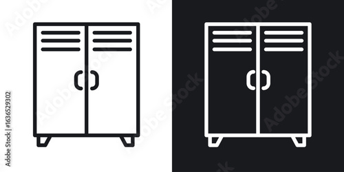 Locker icon. Thin Linear Style Designs for web design and infographics