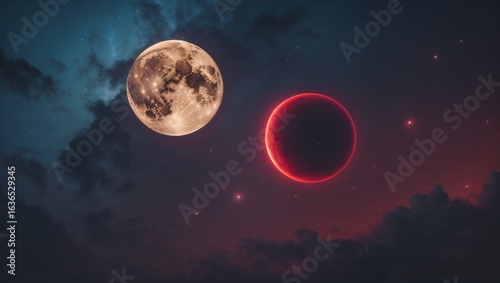 The Moon and Venus