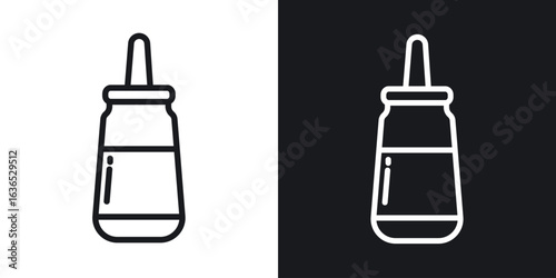 Ketchup icon. Thin Linear Style Designs for web design and infographics