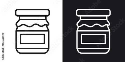 Jam icon. Thin Linear Style Designs for web design and infographics