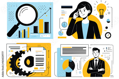 A diverse collection of flat design people avatar icons for profiles