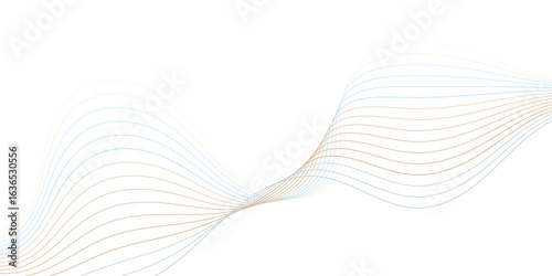 Minimal abstract colorful background with curved lines and elegant wave pattern design. Digital energy waves technology concept modern backdrop design for business, presentation, banner.