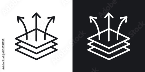 Breathable icon. Thin Linear Style Designs for web design and infographics