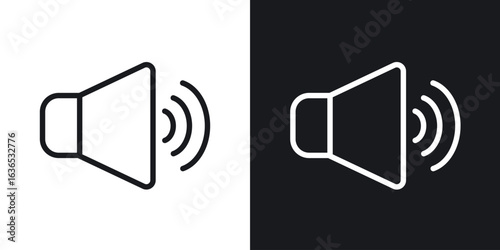 Volume icon. Thin Linear Style Designs for web design and infographics