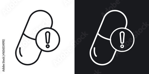 Overdose icon. Thin Linear Style Designs for web design and infographics