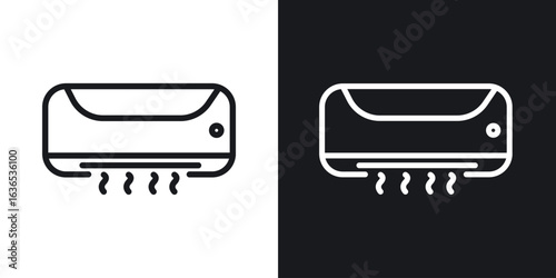 Air conditioner icon. Thin Linear Style Designs for web design and infographics