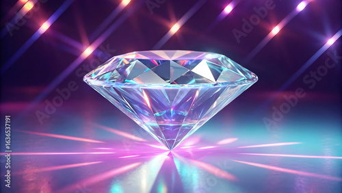 abstract pattern background and light glass diamond,