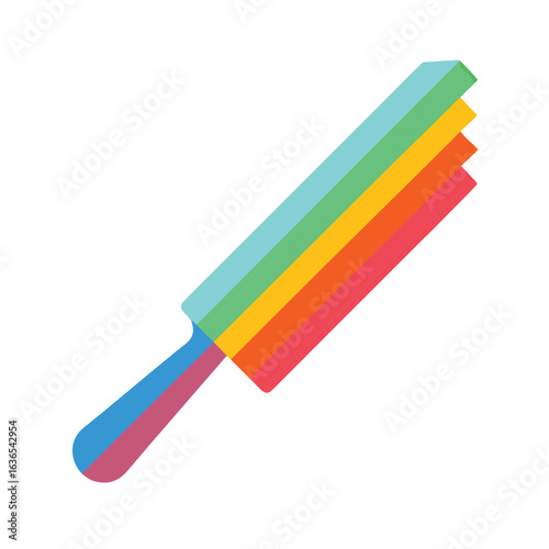 Chromatic razor light abstract flowing design vector art illustration