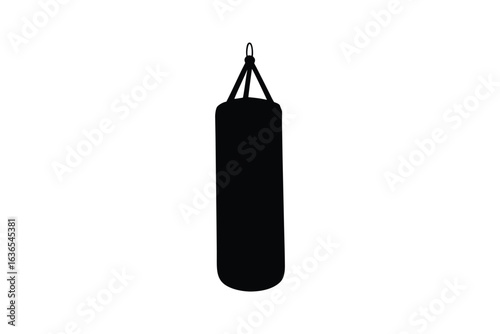 Heavy Bag Silhouette for Boxing Fitness Training