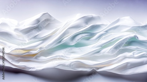 Wallpaper Mural Abstract Monochrome Fabric Texture with Wavelike Elevations Torontodigital.ca
