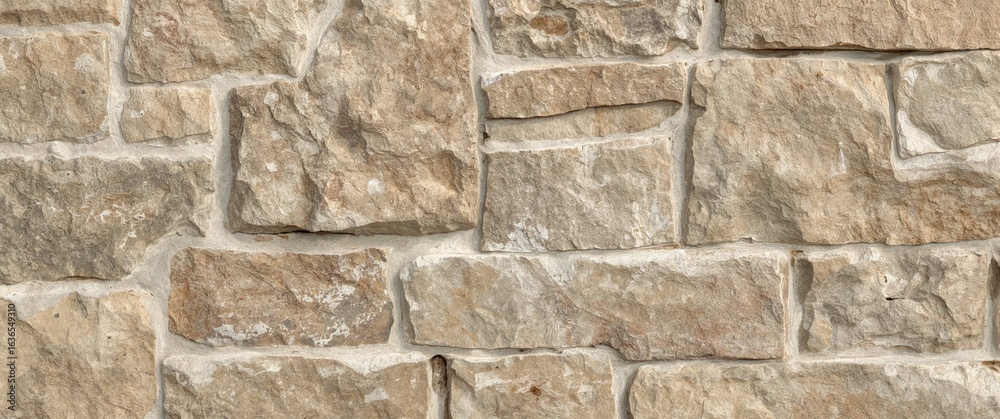 Fototapeta premium Texture of Time: A close-up shot of an aged, textured wall with intricate details. revealing the raw, timeless beauty of stone and its weathering.