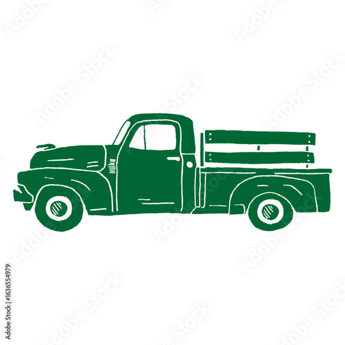 Retro car Icon green_5