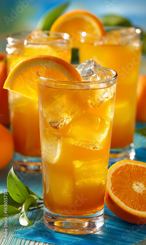 Refreshing Orange Juice: Iced Citrus Drink