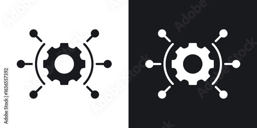 Function icon in black and white glyph versions