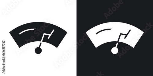 car windscreen icon in black and white glyph versions
