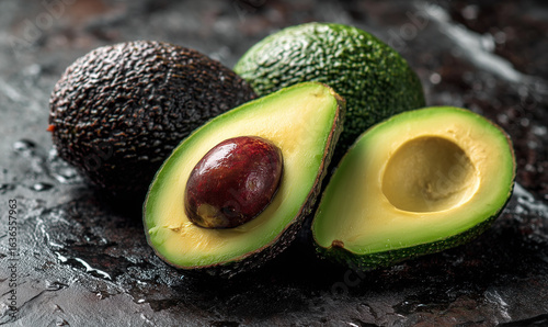 Fresh Avocado Still Life: Ripe, Healthy, and Delicious