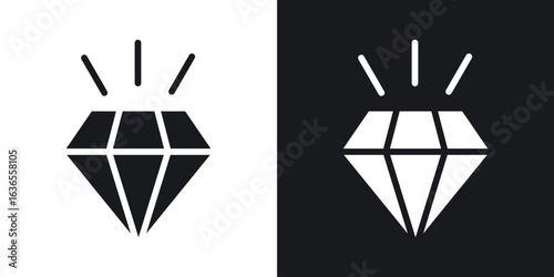 Values icon in black and white glyph versions