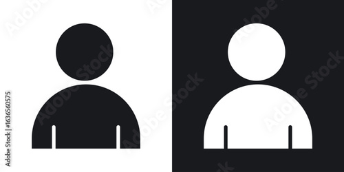 Individual icon in black and white glyph versions