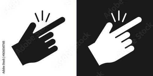 Easy icon in black and white glyph versions