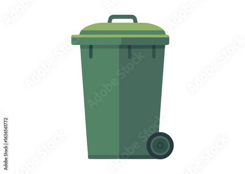 Garbage bin vector illustration, Garbage bin icon