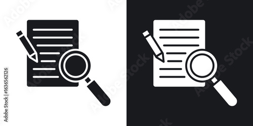 Define icon in black and white glyph versions