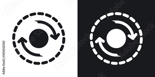 Consistency icon in black and white glyph versions