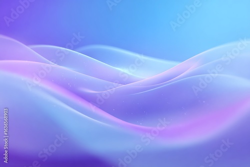 Wallpaper Mural Serene abstract waves of pastel purple and blue blend creating a calming, modern digital backdrop. Torontodigital.ca