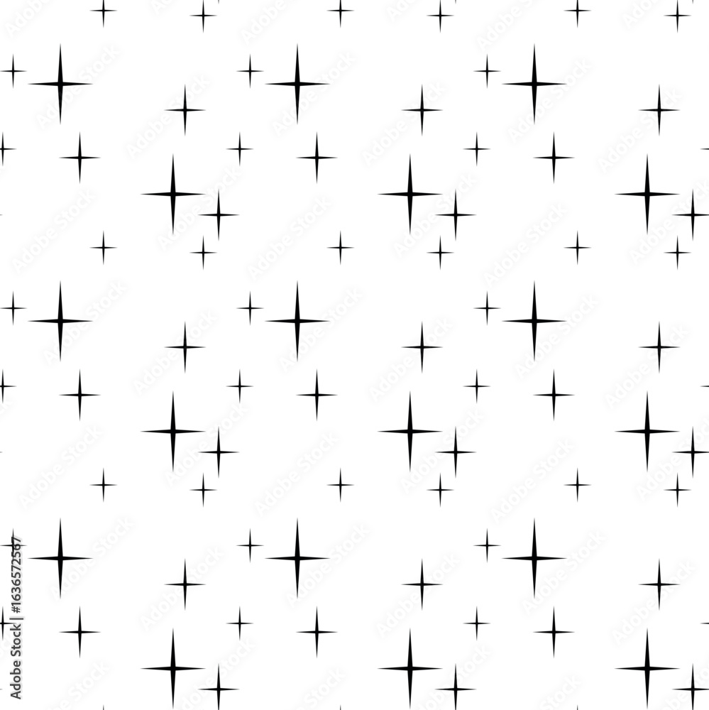 Fototapeta premium Monochrome seamless pattern featuring festive Christmas details. Great for winter projects, textile, wrapping paper, and holiday graphics