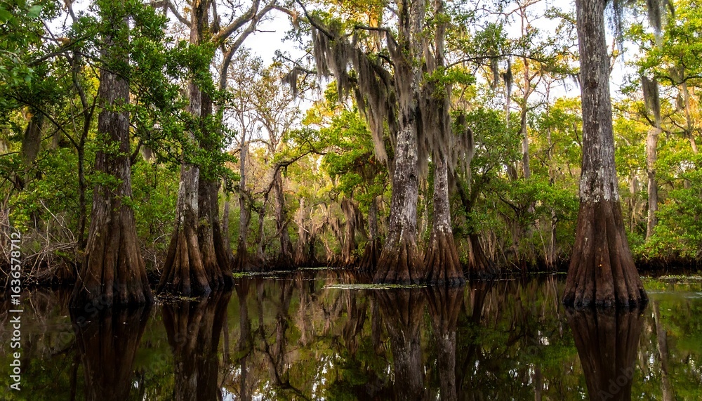 Obraz premium Cypress swamp reflections