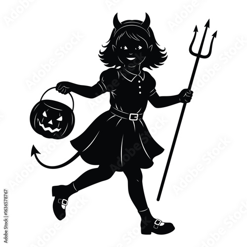 Halloween Devil Silhouette