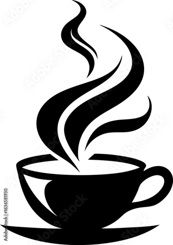 Hot Coffee or Tea Steam Abstract Icon