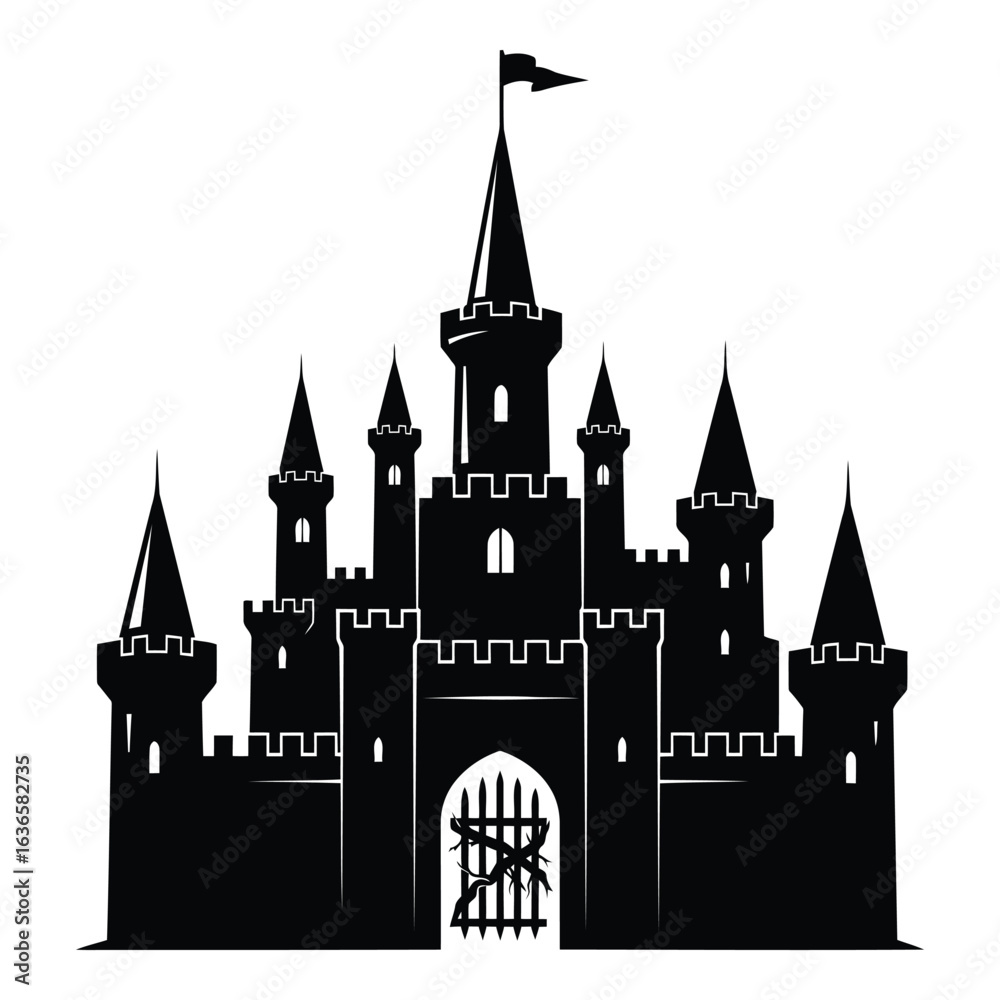 Obraz premium Medieval Kingdom Castle