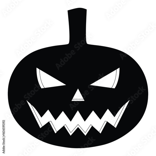 Evil Pumpkin Silhouette
