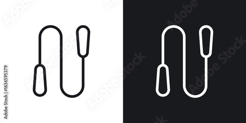 Jump rope icon vector pictogram. UI. EPS10. - Vector