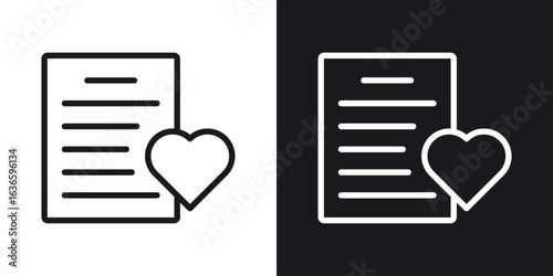 Wish list icon vector pictogram. UI. EPS10. - Vector