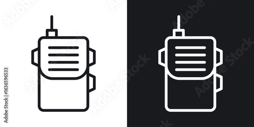 Walkie talkie icon vector pictogram. UI. EPS10. - Vector