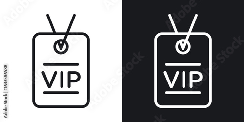 VIP icon vector pictogram. UI. EPS10. - Vector