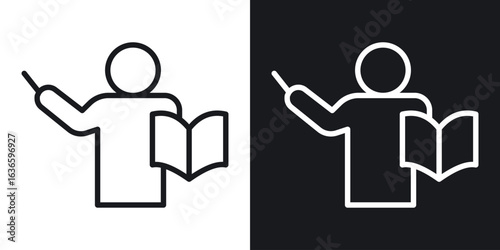 Teaching icon vector pictogram. UI. EPS10. - Vector